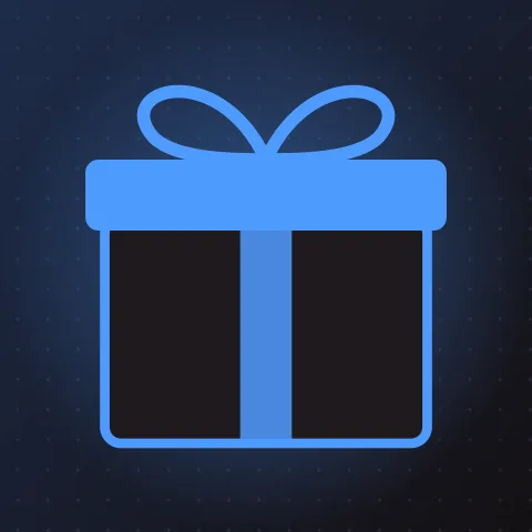 Welcome offer at TrueBlue Casino Australia Blue gift box for the welcome offer at TrueBlue Casino Australia